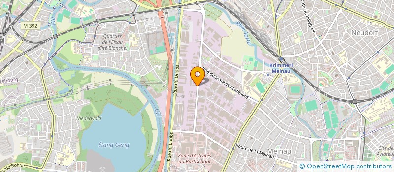 localisation de l'entreprise OLIPRINT à STRASBOURG