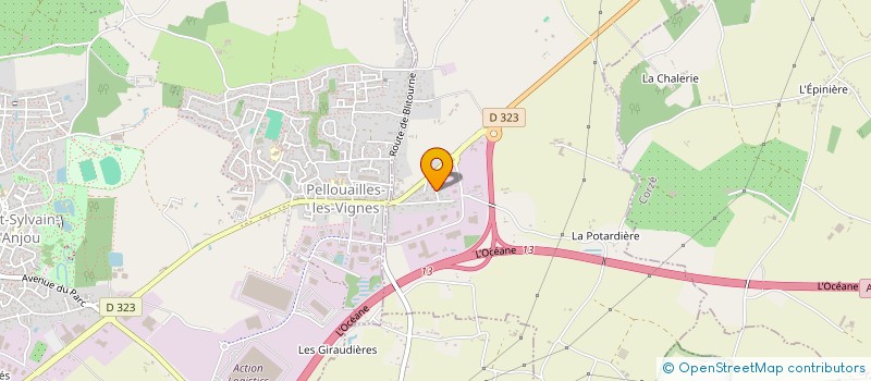 localisation de l'entreprise OLIS  LOIRE-AUTHION