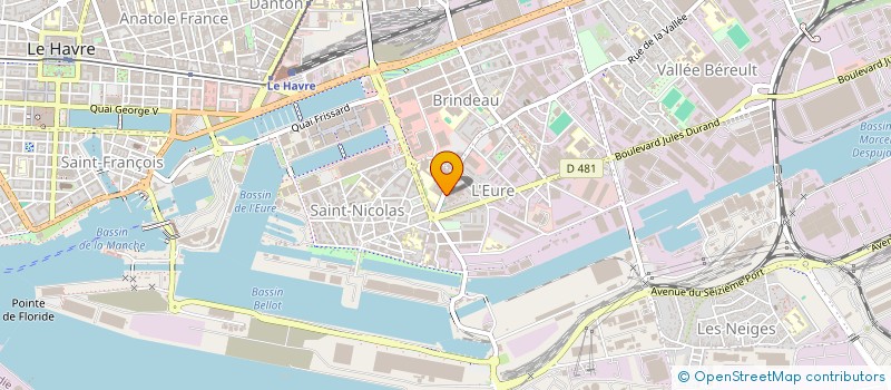 localisation de l'entreprise OLISA à LE HAVRE