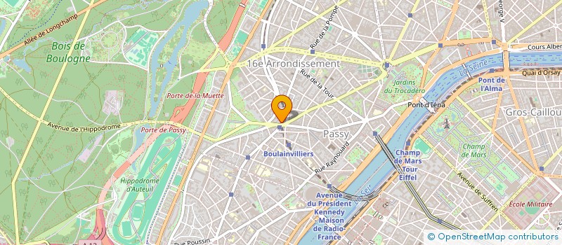localisation de l'entreprise OLISA PASSY à PARIS