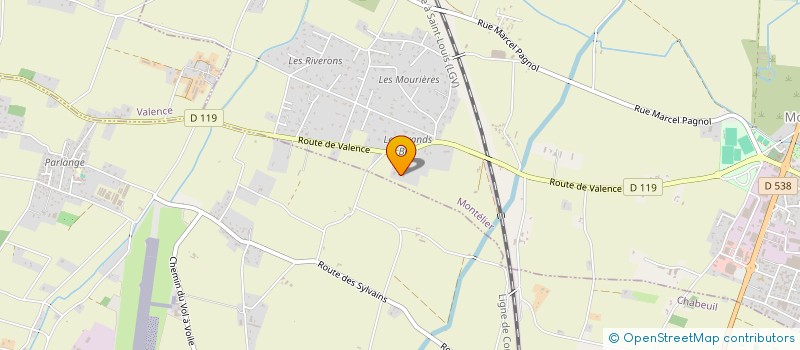 localisation de l'entreprise OLISAND à MONTELIER
