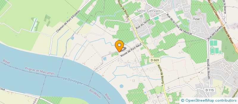 localisation de l'entreprise OLISCA  SAINT-GERVAIS