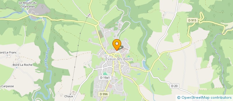 localisation de l'entreprise OLISMA à EVAUX-LES-BAINS