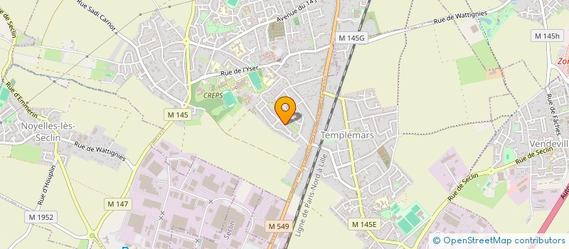 localisation de l'entreprise OLISO  WATTIGNIES