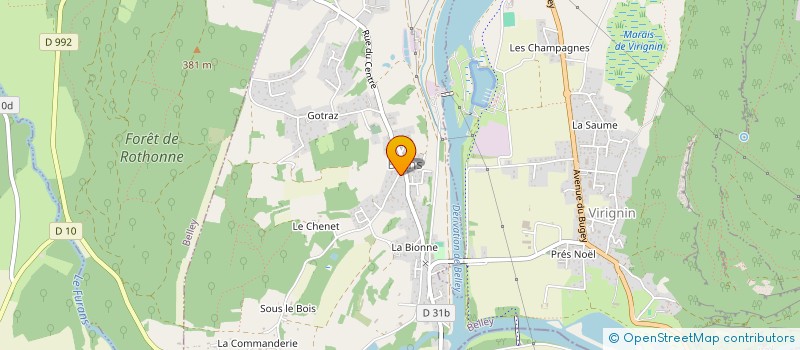 localisation de l'entreprise OLISOPH  BELLEY