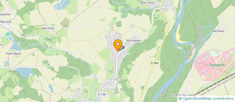 localisation de l'entreprise OLISSE  VILLIEU-LOYES-MOLLON