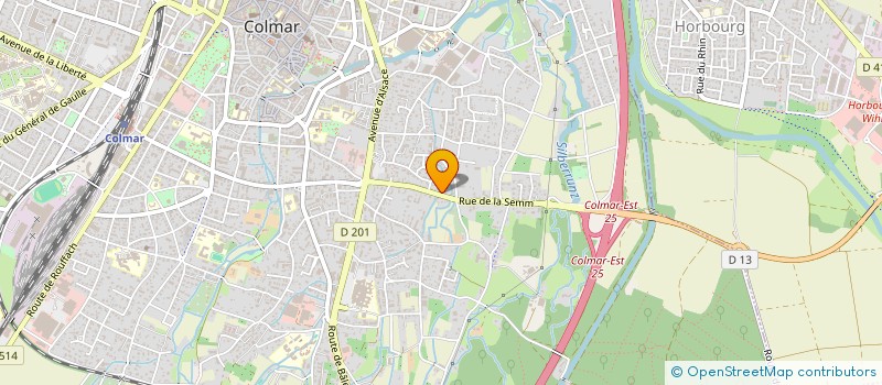 localisation de l'entreprise OLISTER 68-1 à COLMAR