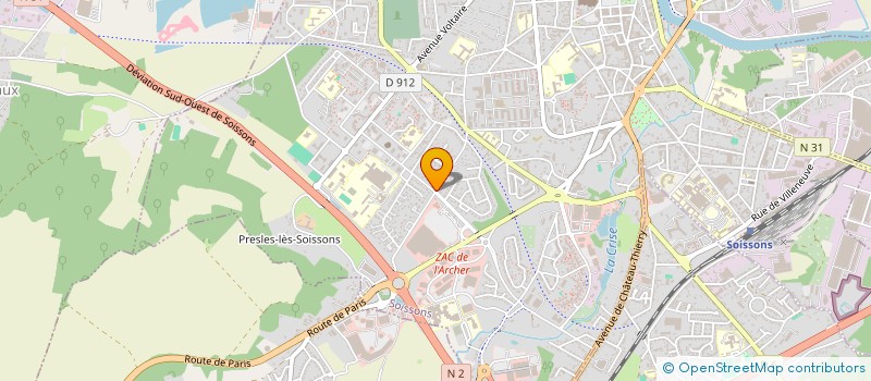 localisation de l'entreprise OLISYS à SOISSONS