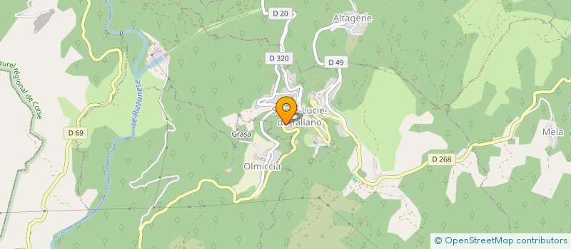 localisation de l'entreprise OLIU DI TALLA à STE-LUCIE-DE-TALLANO