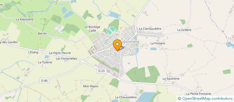 localisation de l'entreprise OLIV'ELEC 85 à MONTAIGU-VENDEE