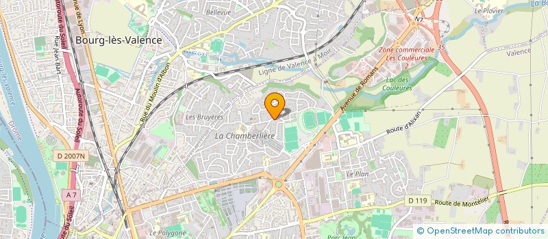 localisation de l'entreprise OLIV'ELEC à VALENCE