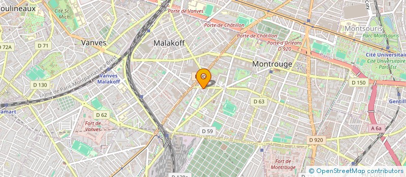 localisation de l'entreprise OLIVA FORMATION  MONTROUGE