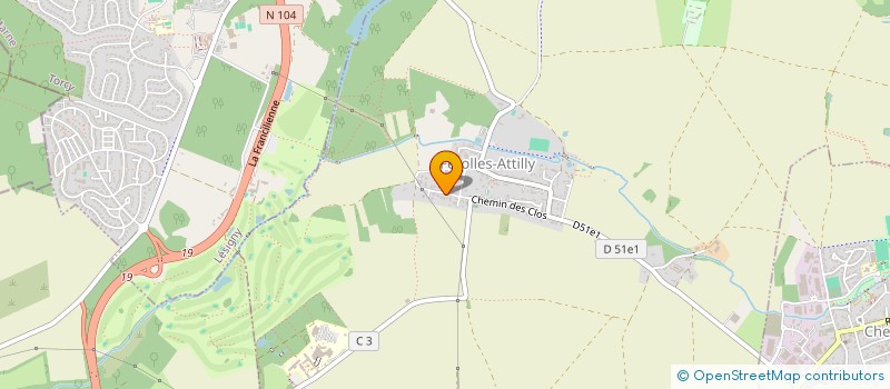 localisation de l'entreprise OLIVAL  FEROLLES-ATTILLY