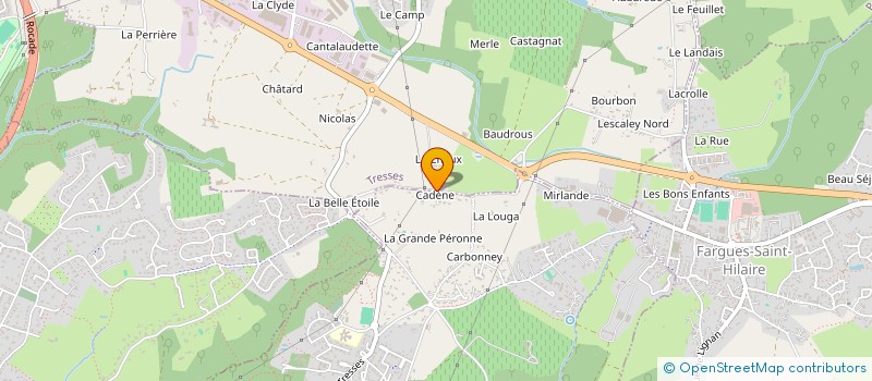 localisation de l'entreprise OLIVALE  CARIGNAN-DE-BORDEAUX