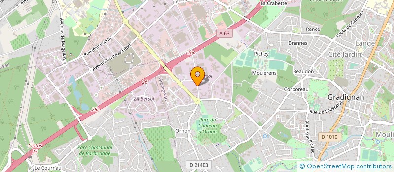 localisation de l'entreprise OLIVARES JJ ROSSI J à GRADIGNAN