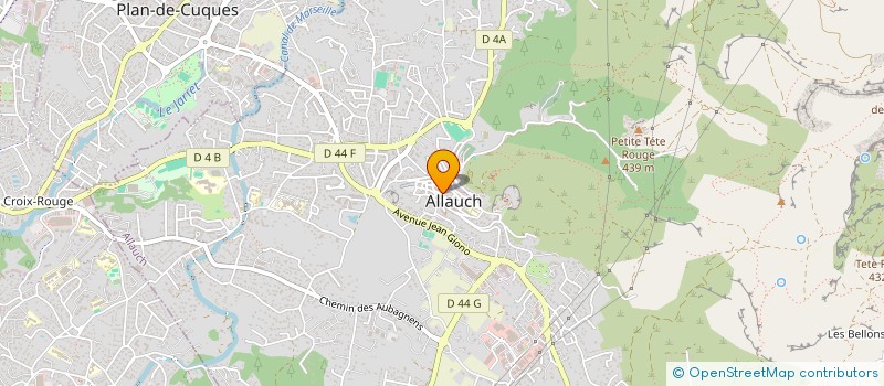 localisation de l'entreprise OLIVE BLEU THE  ALLAUCH