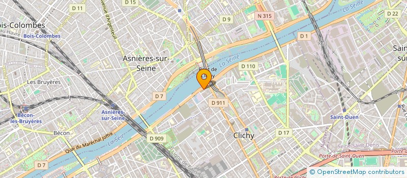 localisation de l'entreprise OLIVE ECHAFAUDAGE à CLICHY