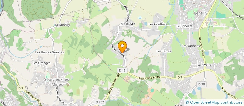 localisation de l'entreprise OLIVE ET TOM  LENTILLY