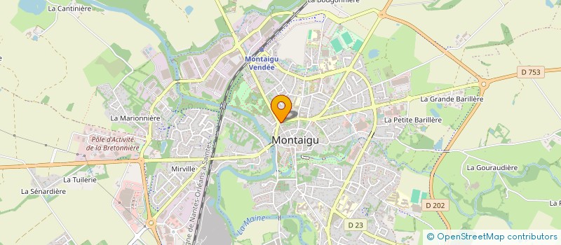 localisation de l'entreprise OLIVE ET TOMME à MONTAIGU-VENDEE