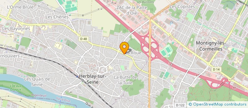 localisation de l'entreprise OLIVE PATISSERIE  HERBLAY-SUR-SEINE