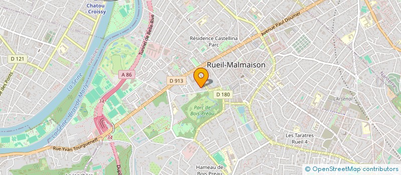 localisation de l'entreprise OLIVEIRA BATIMENTS à RUEIL-MALMAISON