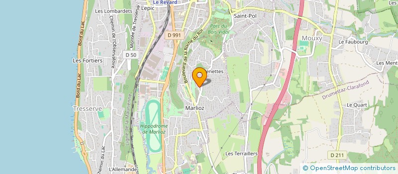 localisation de l'entreprise OLIVEIRA BTP à ENTRELACS