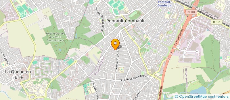 localisation de l'entreprise OLIVEIRA ET PINTO à PONTAULT-COMBAULT