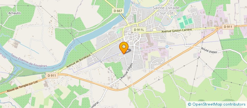 localisation de l'entreprise OLIVEIRA TELES  SAINTE-LIVRADE-SUR-LOT