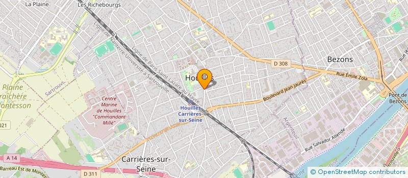 localisation de l'entreprise OLIVEIRA TP à HOUILLES