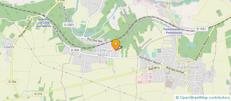 localisation de l'entreprise OLIVEIRINHA à LA CELLE-SUR-MORIN