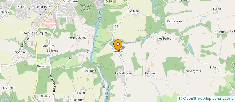 localisation de l'entreprise OLIVELEC à CAUDAN