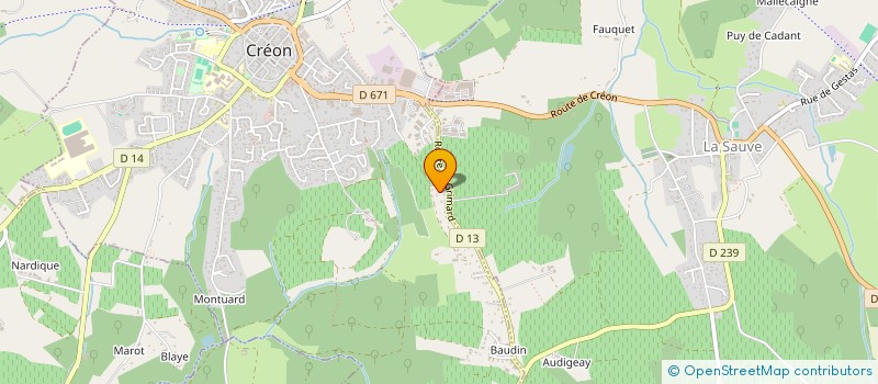 localisation de l'entreprise OLIVELLA  CREON