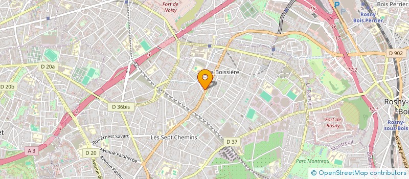 localisation de l'entreprise OLIVEMMA à MONTREUIL
