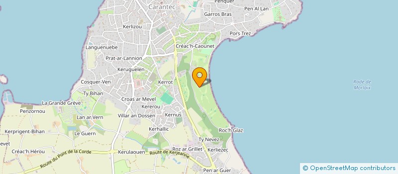 localisation de l'entreprise OLIVER  CARANTEC