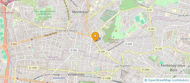 localisation de l'entreprise OLIVER à MONTREUIL