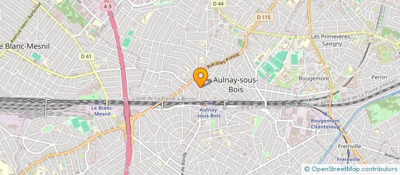 localisation de l'entreprise OLIVER GAB OPTIC à AULNAY-SOUS-BOIS