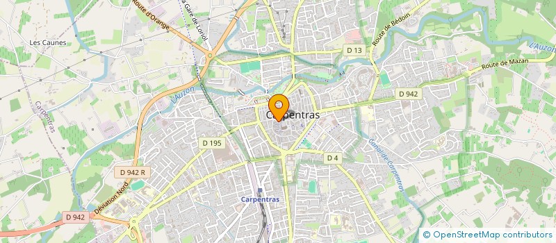 localisation de l'entreprise OLIVERO BLANC à CARPENTRAS