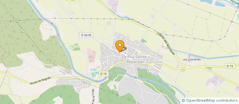 localisation de l'entreprise OLIVERO SA BTP à LE PUY-SAINTE-REPARADE