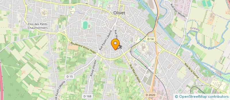 localisation de l'entreprise OLIVET CYCLOTOURISME à OLIVET
