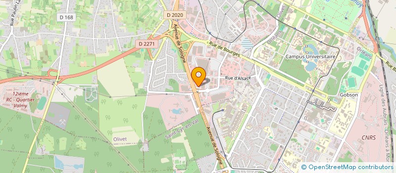 localisation de l'entreprise OLIVET INVEST à OLIVET