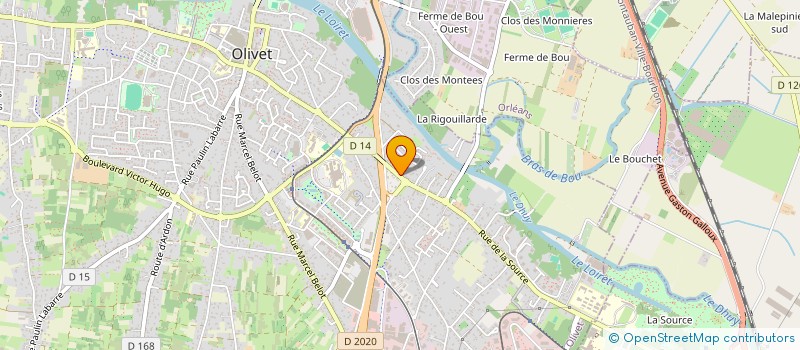 localisation de l'entreprise OLIVET - PONT COTELLE SARL à OLIVET