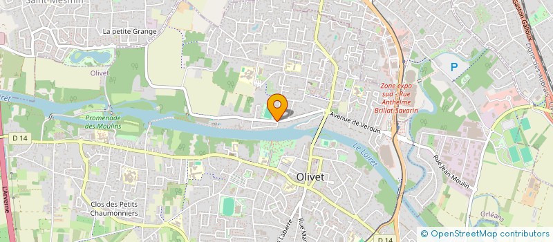 localisation de l'entreprise OLIVET TIR A L'ARC  OLIVET