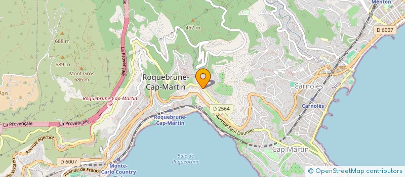 localisation de l'entreprise OLIVIA 06 à ROQUEBRUNE-CAP-MARTIN