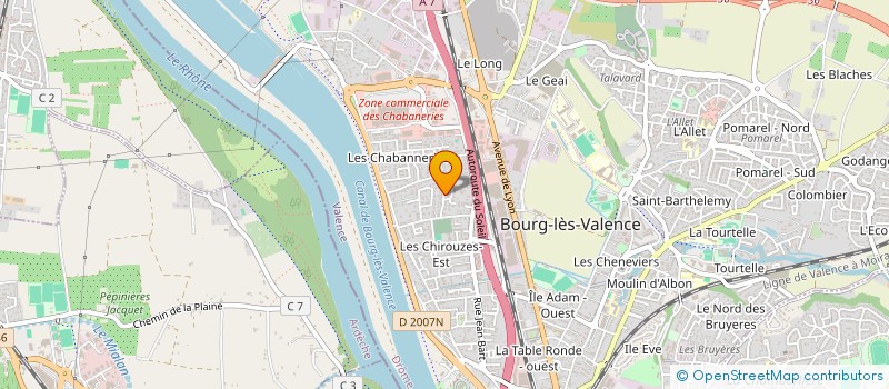 localisation de l'entreprise OLIVIA  BOURG-LES-VALENCE