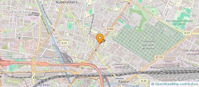 localisation de l'entreprise OLIVIA à AUBERVILLIERS