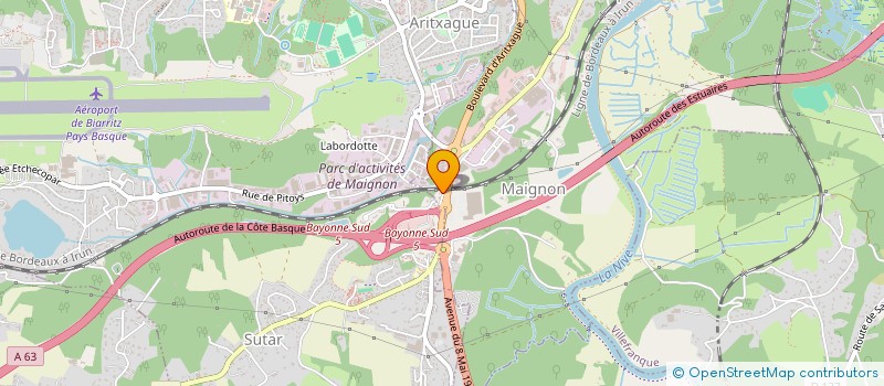 localisation de l'entreprise OLIVIA à BAYONNE