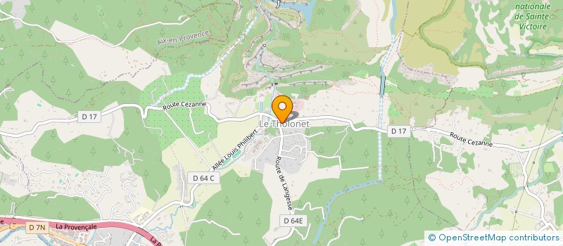 localisation de l'entreprise OLIVIA  LE THOLONET