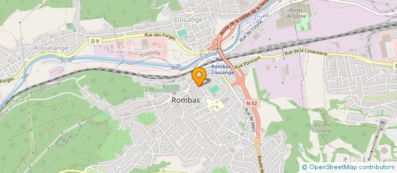 localisation de l'entreprise OLIVIA MEDICALE  ROMBAS