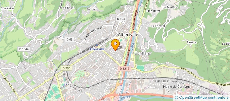 localisation de l'entreprise OLIVIA PERKOV INVESTISSEMENT  ALBERTVILLE