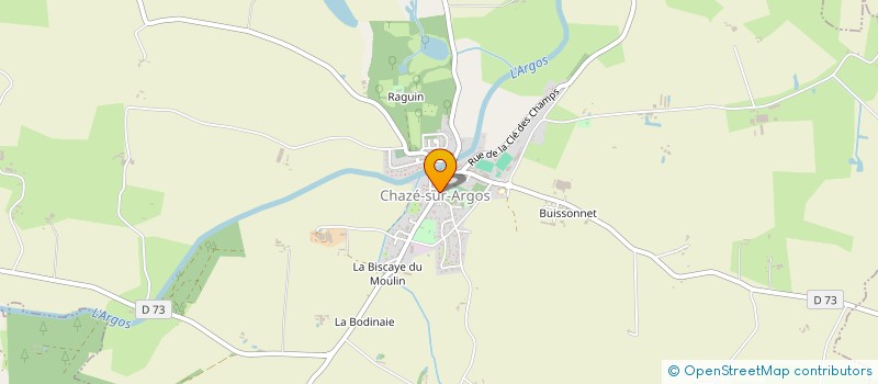 localisation de l'entreprise OLIVIA THOMAS CREATION  CHAZE-SUR-ARGOS